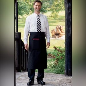 Server Aprons Lot of 8 Long Black Edward’s Bistro Restaurant Cafe